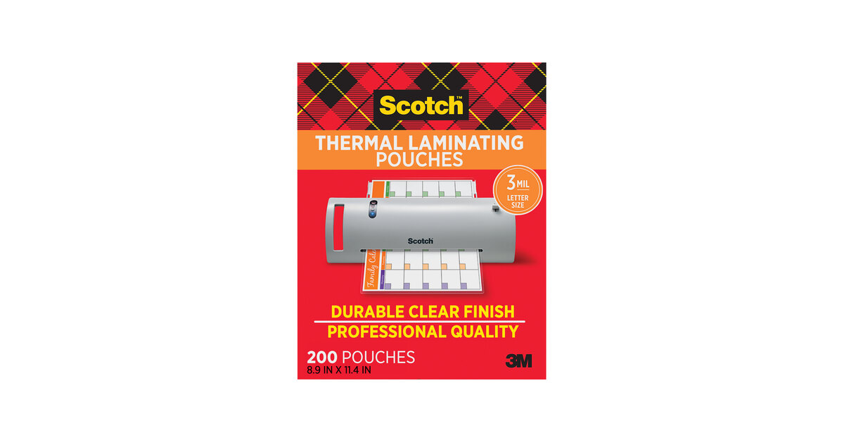 Clear 3 Mil Thermal Laminating Pouches - Letter Size (9x11.5 Inch) - Choose 30 To 2000 Pack