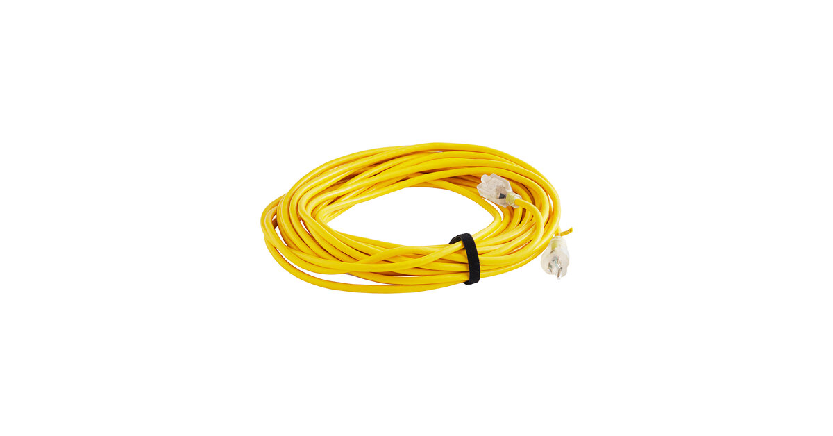 ProTeam 101678 50' Yellow 16/3 SJTW Vacuum Extension Cord