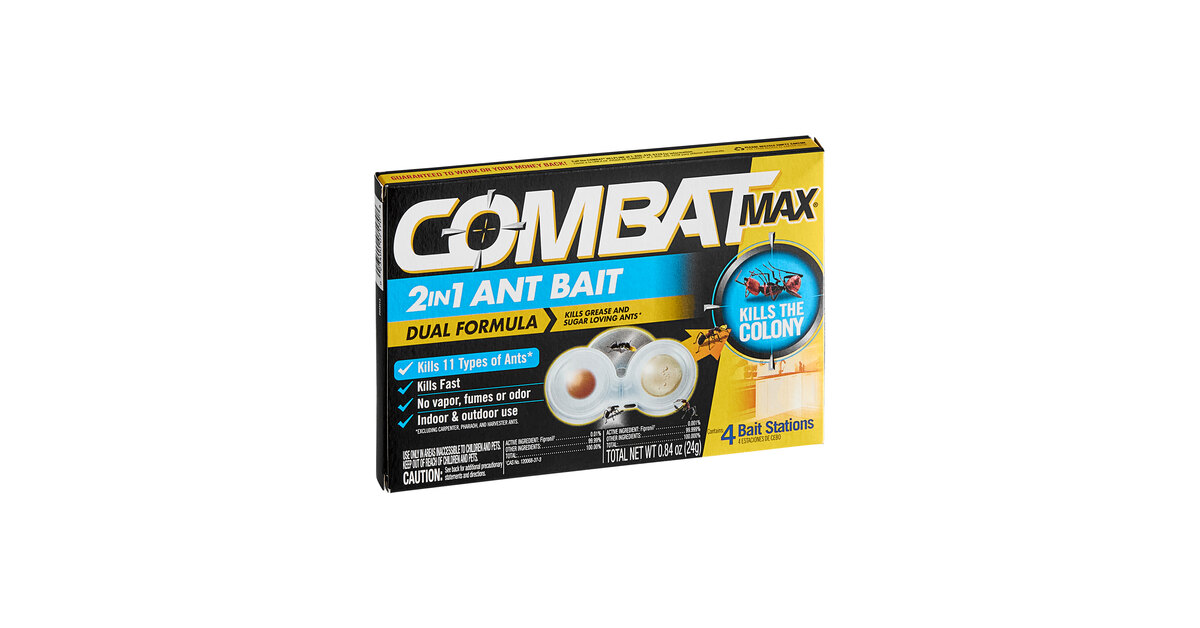 Combat Max® DIA07172 4-Pack 2-in-1 Ant Bait - 8/Case