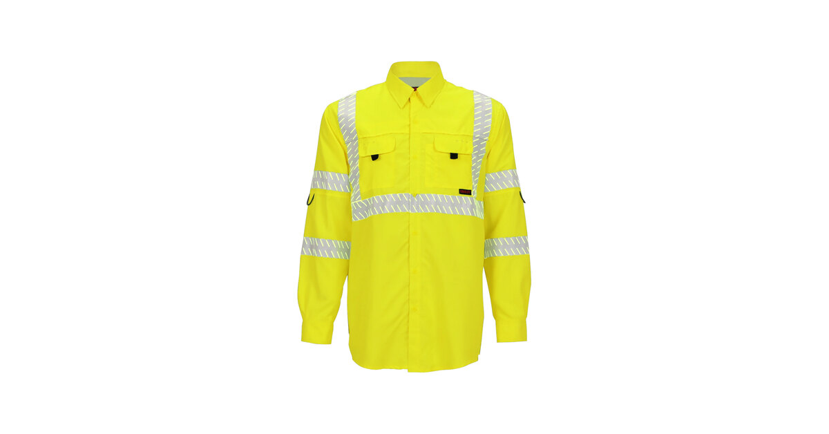 Tingley Job Sight Type R Class 3 Hi-Vis Lime Long Sleeve Sportsman
