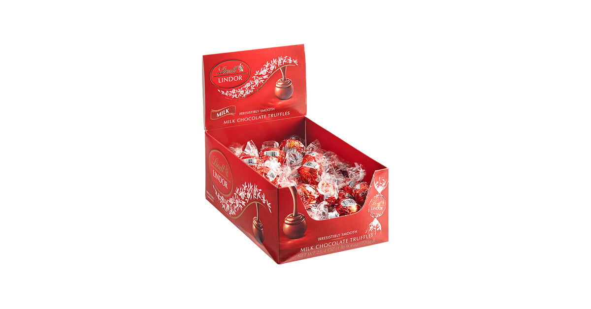 Lindt Lindor Milk Chocolate Truffles - 60/Box