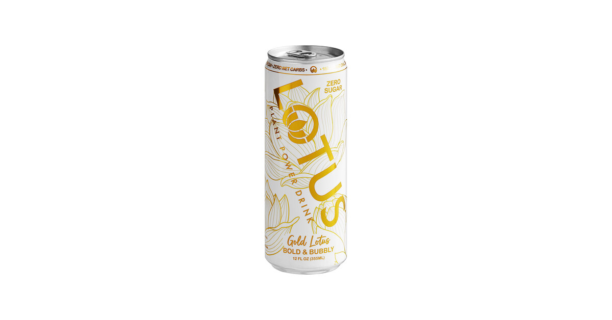 Lotus Plant Energy Zero Sugar Gold Lotus Plant Power Energy Drink