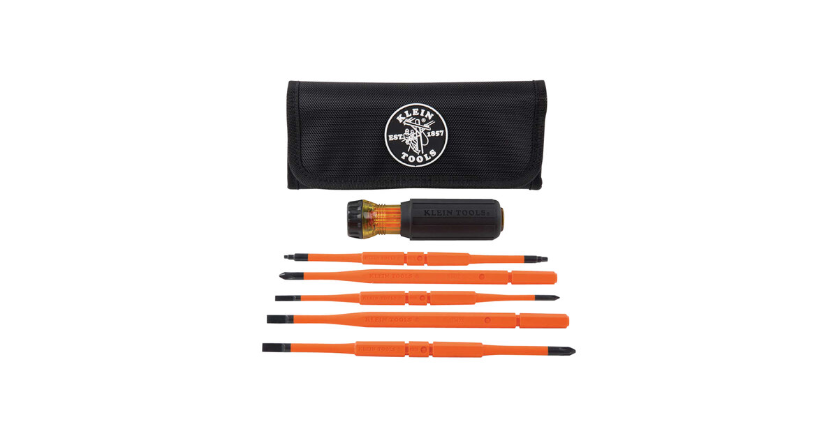Klein Tools 8-in-1 Insulated Interchangeable Screwdriver Set 32288