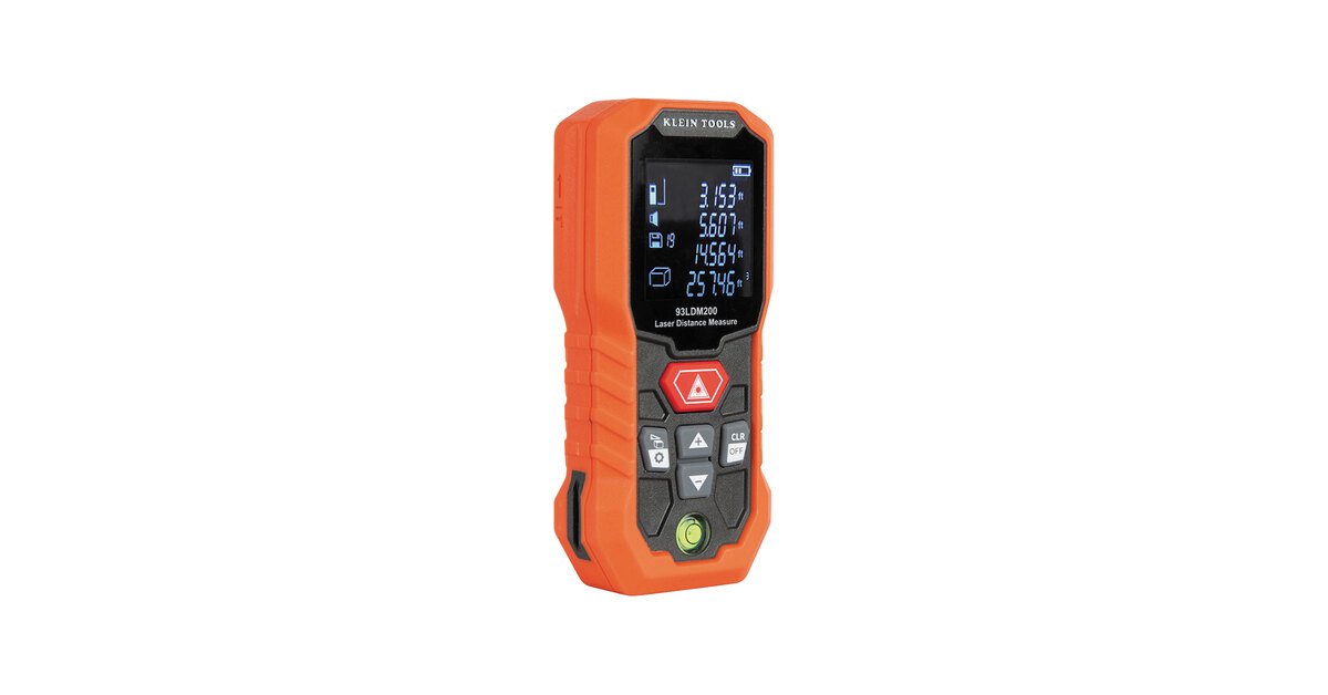 Klein Tools 200' Rechargeable Laser Distance Measure 93LDM200