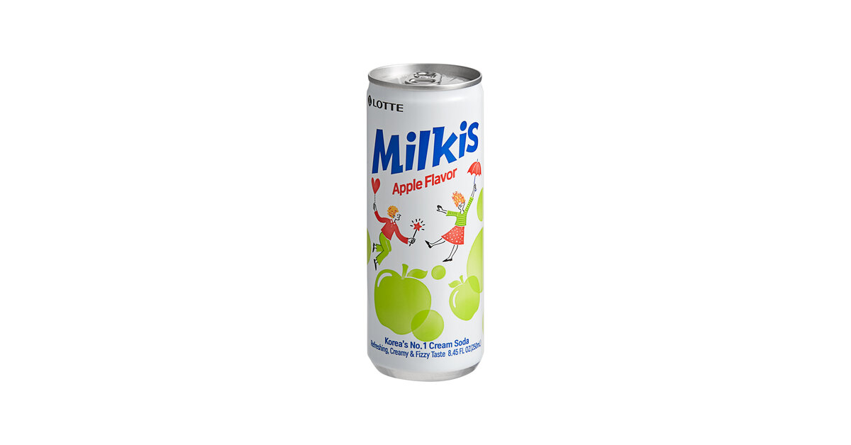 Milkis Apple Milk Soda 8.45 fl. oz. - 30/Case