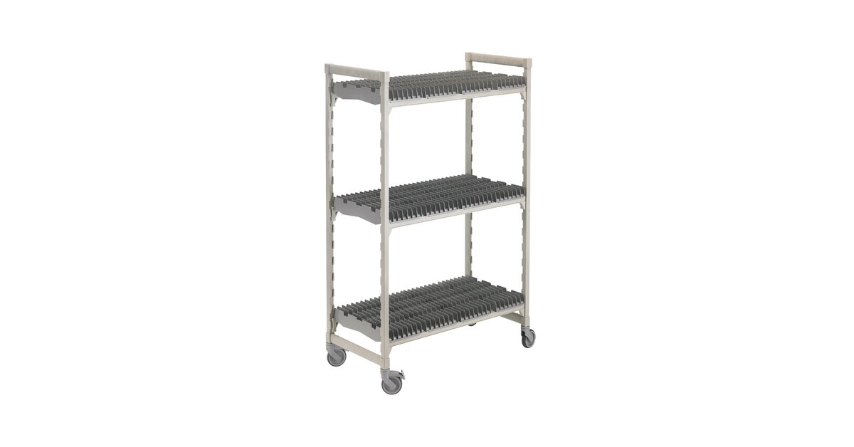 Cambro CPMU244875DRPKG Camshelving® Premium Speckled Gray Drying  