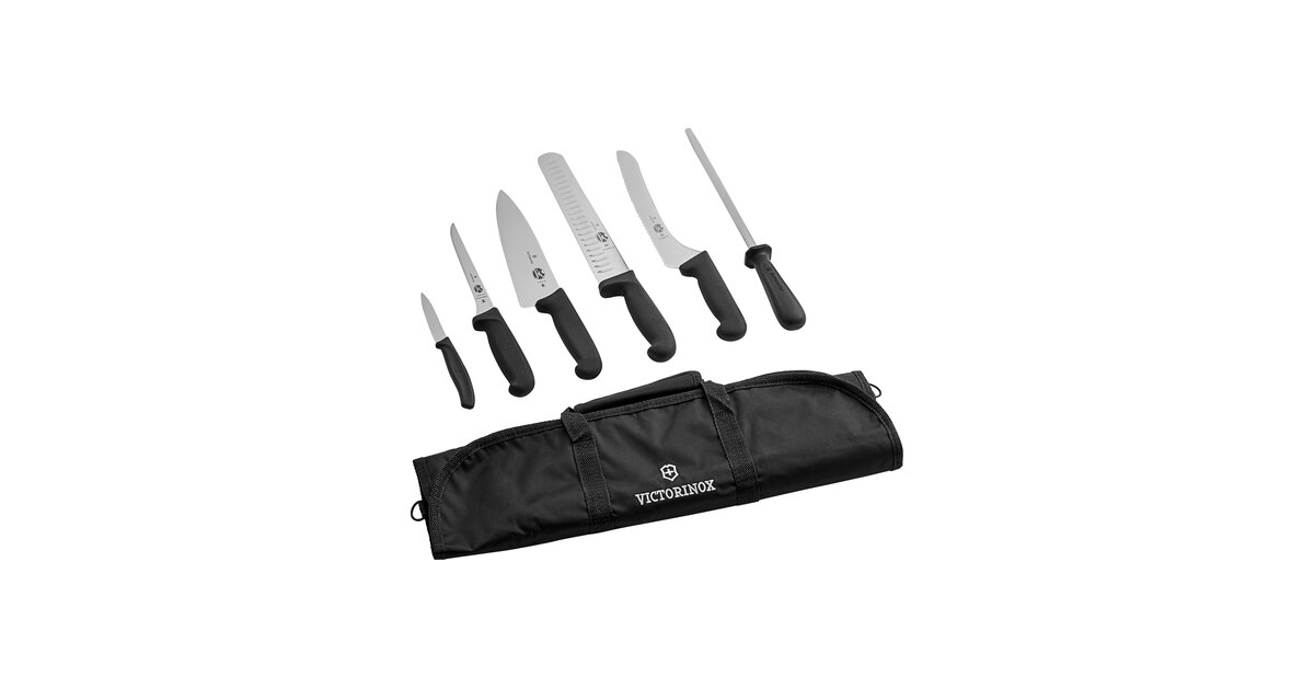 Victorinox 7-Piece Fibrox Knife Set with 8