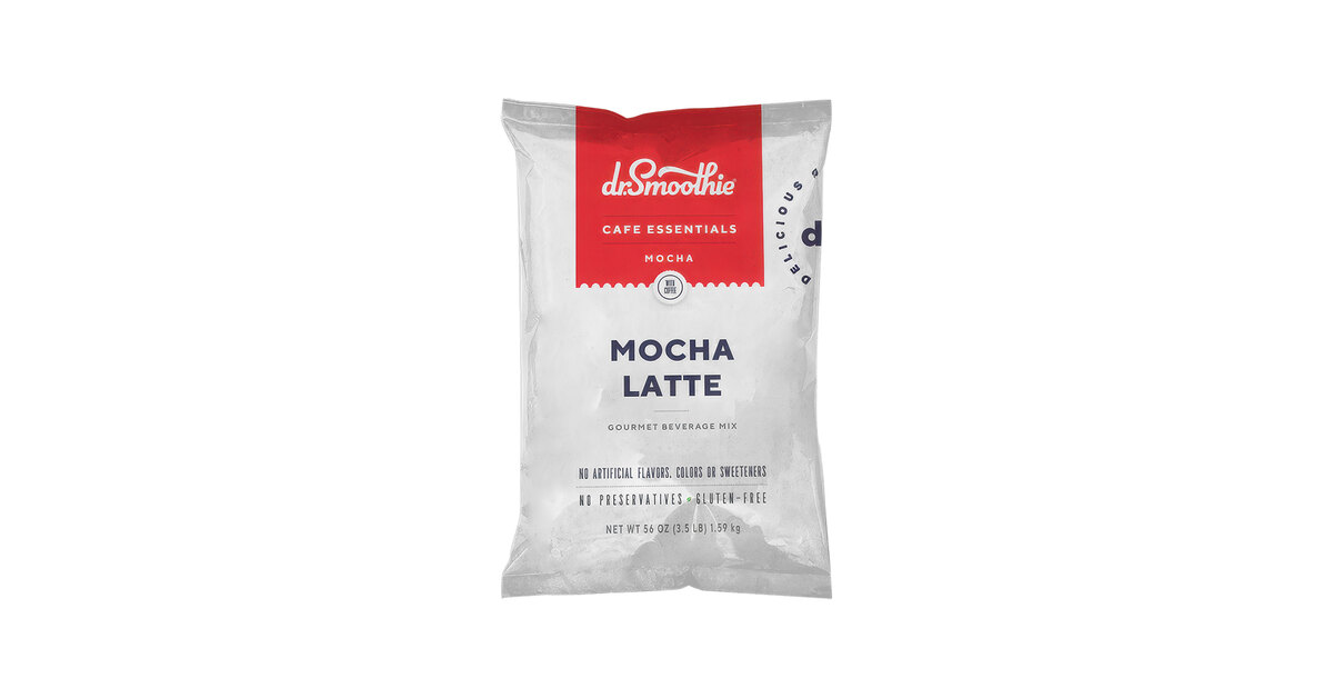 Ｄr．Ｌatte Dr. Smoothie Cafe Essentials Mocha Latte Beverage Mix 3.5 lb.