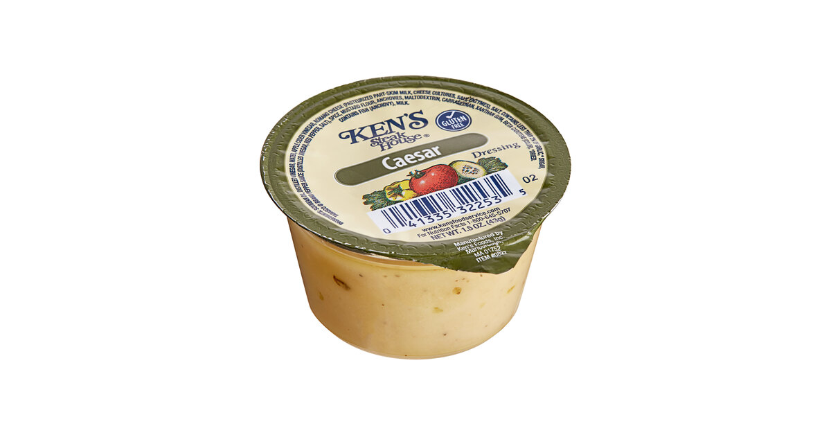 Ken's Foods Caesar Dressing 1.5 oz. Cup - 100/Case