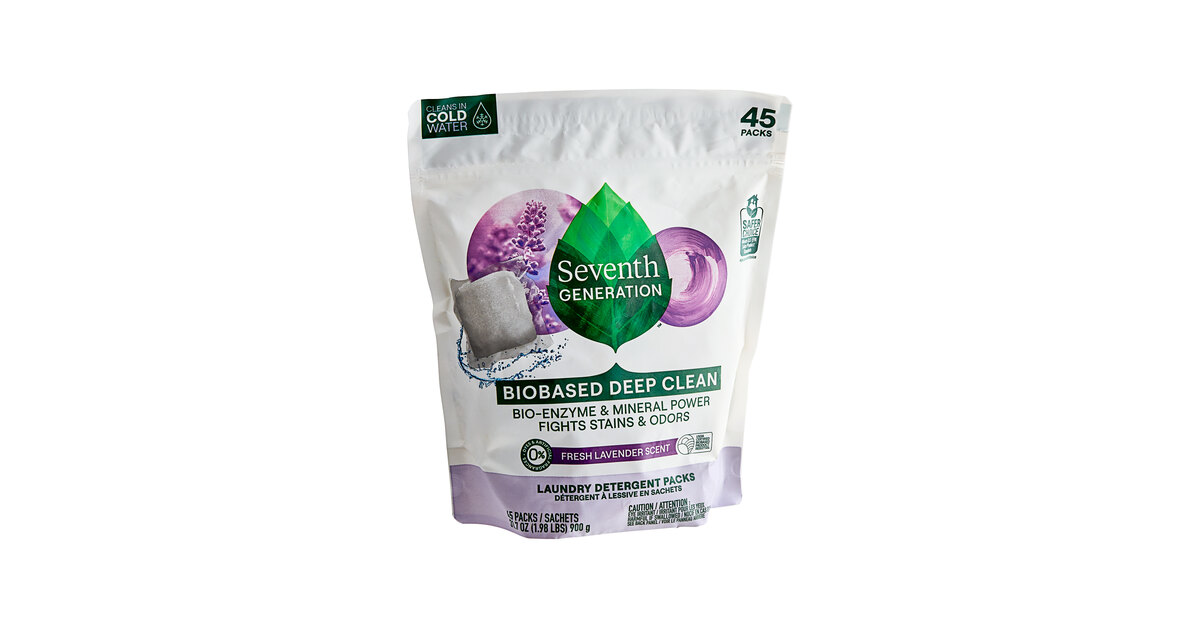 Seventh Generation 10732913452733 45-Count Lavender Laundry