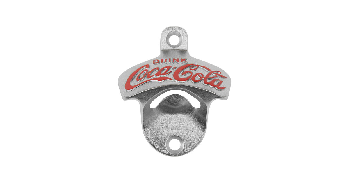 TableCraft Coca-Cola® Wall-Mount Cast Metal Bottle Opener CC341