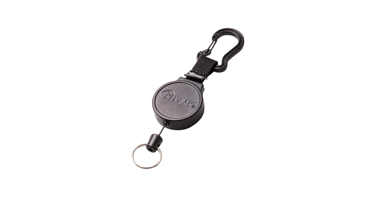 KEY-BAK MID6 Standard-Duty Keychain with Carabiner, Split Ring