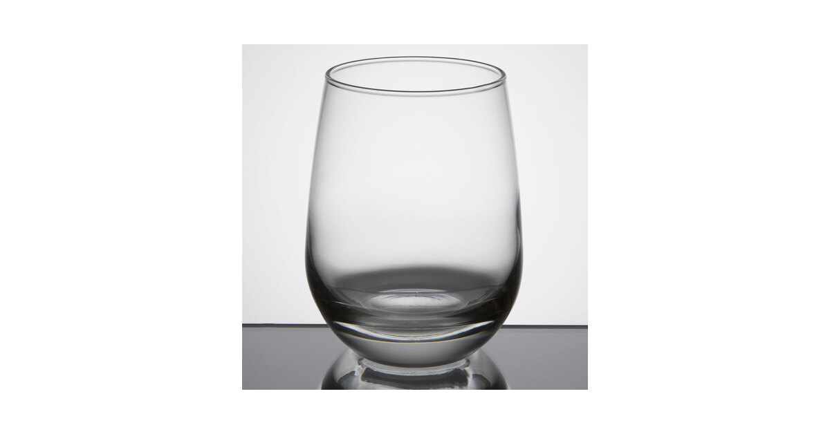 Libbey Stemless Glasses, Clear, 15.25-ounce, Set of 12 
