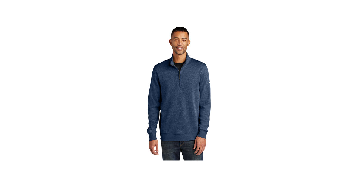 Nike NKFD9892 Dri-FIT Corporate Unisex Customizable Navy Half-Zip