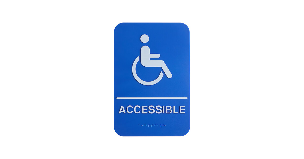 ADA Compliant Exit Sign With Braille - 6x3 Inch, Pearl Grey, Self-Adhesive