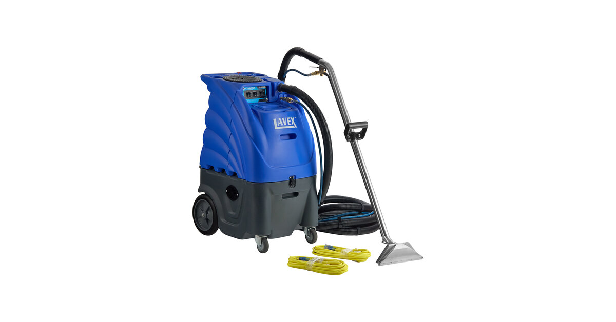 Lavex Dual 3-Stage Cold Water Carpet Extractor with 25' Hoses and