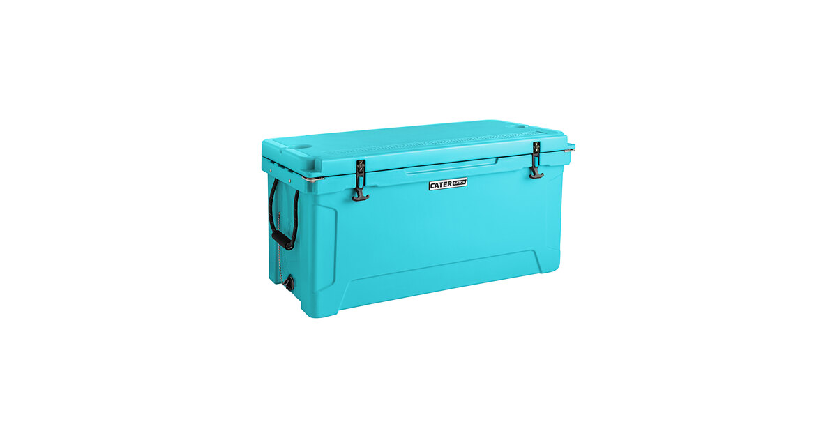 CaterGator CG100BL Sky Blue 110 Qt. Rotomolded Outdoor Cooler
