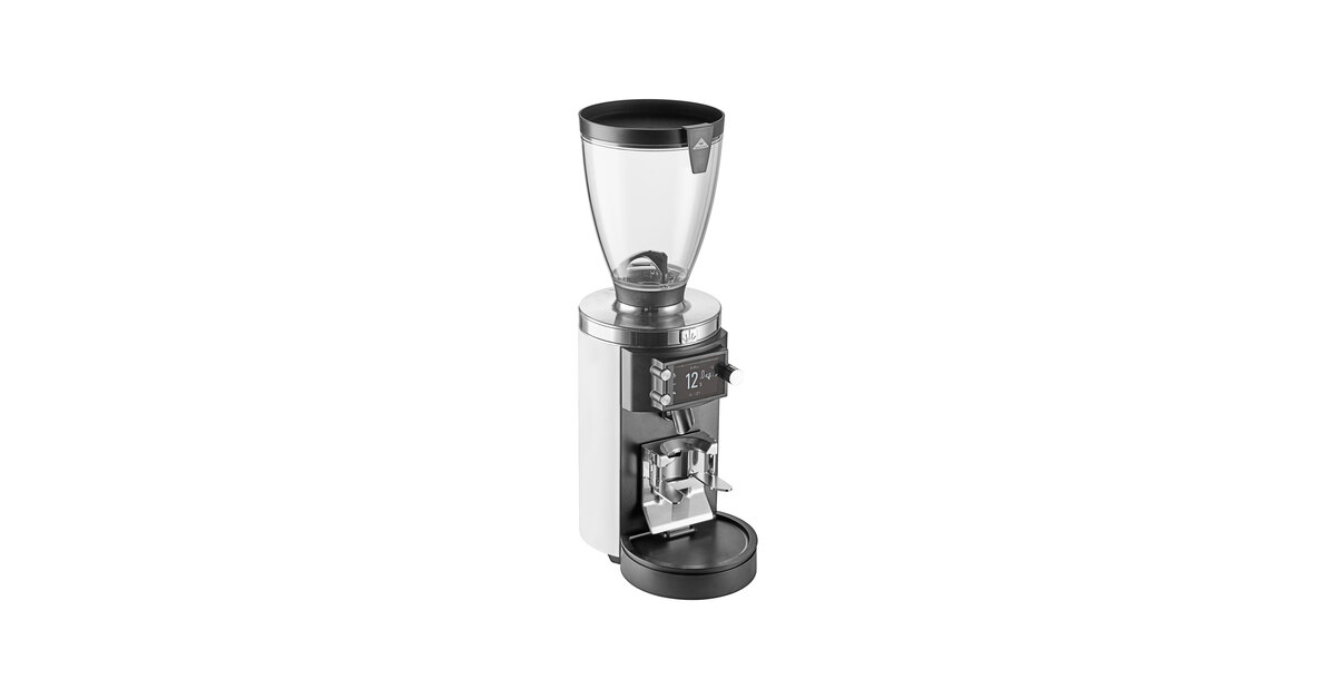 Mahlkonig E65W GBS 2.6 lb. White Grind-by-Sync Espresso Grinder - 120V