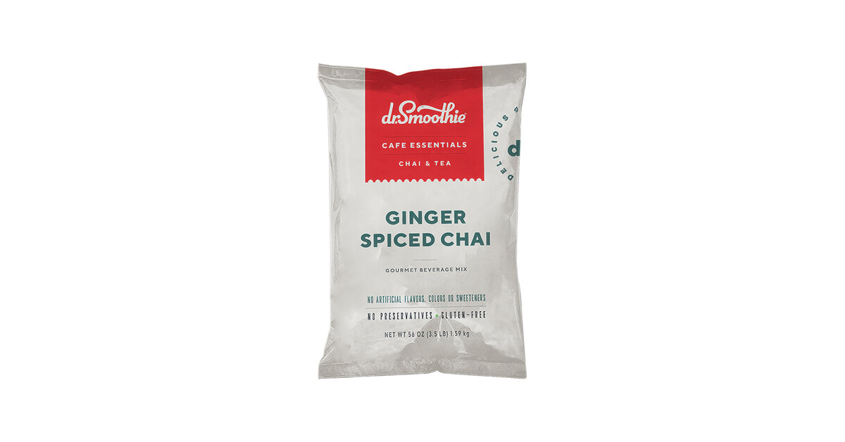 Dr. Smoothie Cafe Essentials Ginger Spiced Chai Beverage Mix 3.5