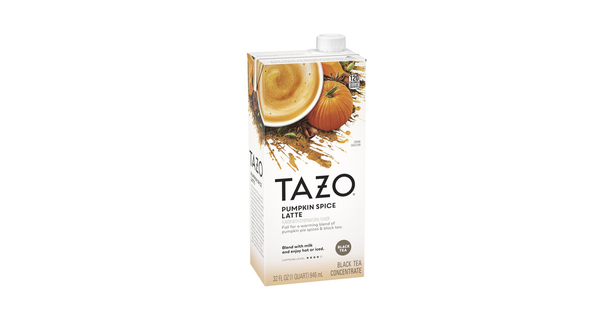 Tazo 32 fl. oz. Pumpkin Spice Latte 1:1 Concentrate - 6/Case