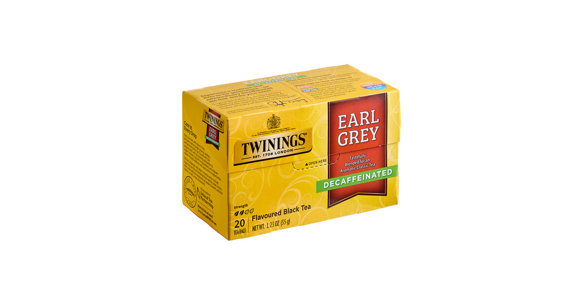 Twinings Earl Grey Decaffeinated Tea Bags - 120/Case