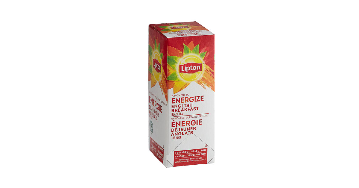Lipton English Breakfast Tea Bags - 168/Case