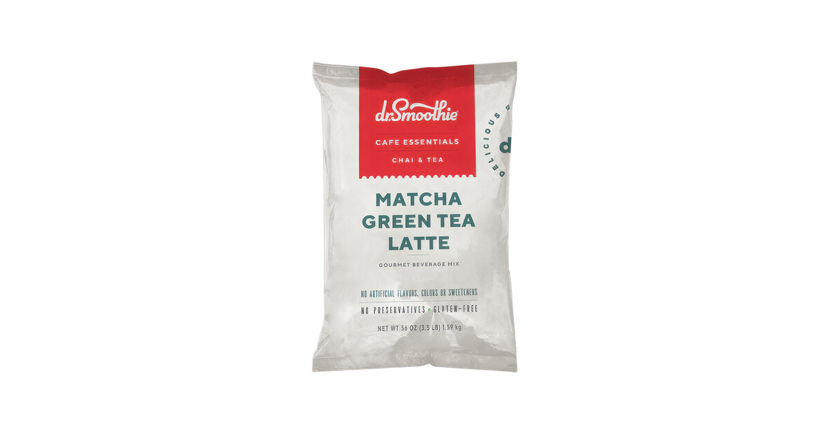 Dr. Smoothie Cafe Essentials Matcha Green Tea Latte Beverage Mix