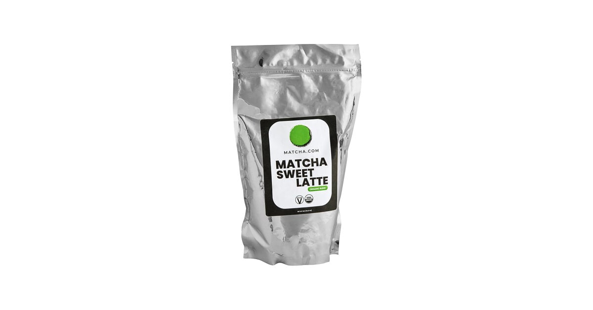 Matcha.com Organic Sweetened Matcha Latte Mix 2.2 lb. (1kg) - 15/Case