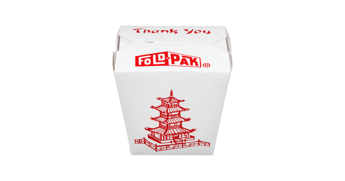 Fold-Pak 26MWPAGODM 26 oz. Pagoda Chinese / Asian Microwavable