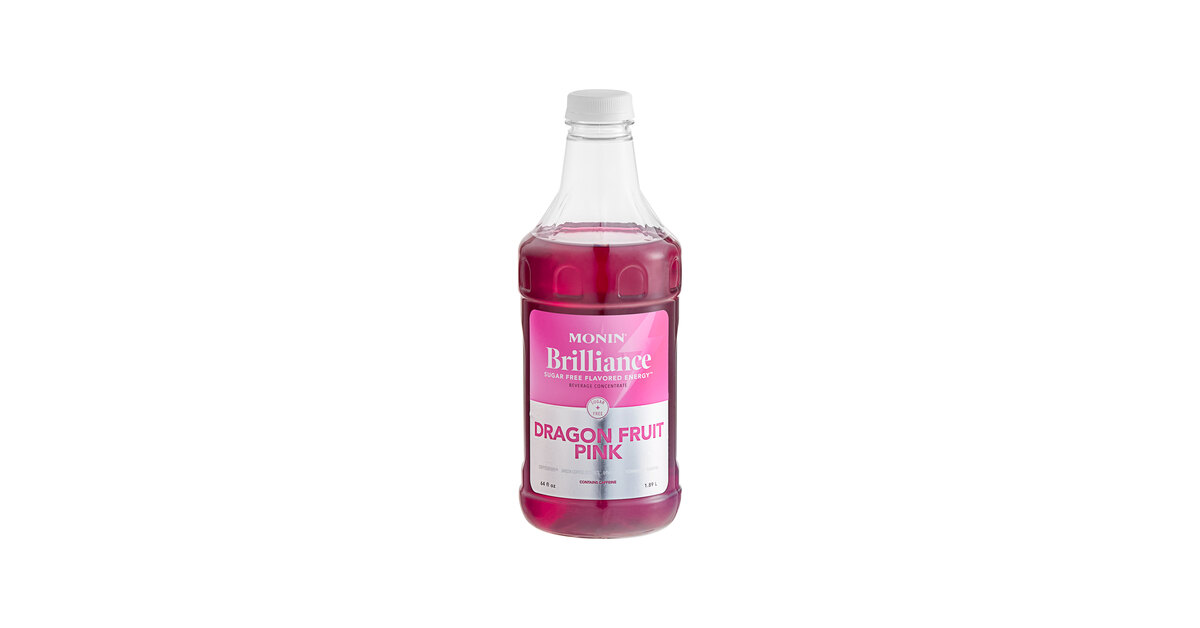 Monin Brilliance Sugar-Free Dragon Fruit Pink Natural 5:1 Energy
