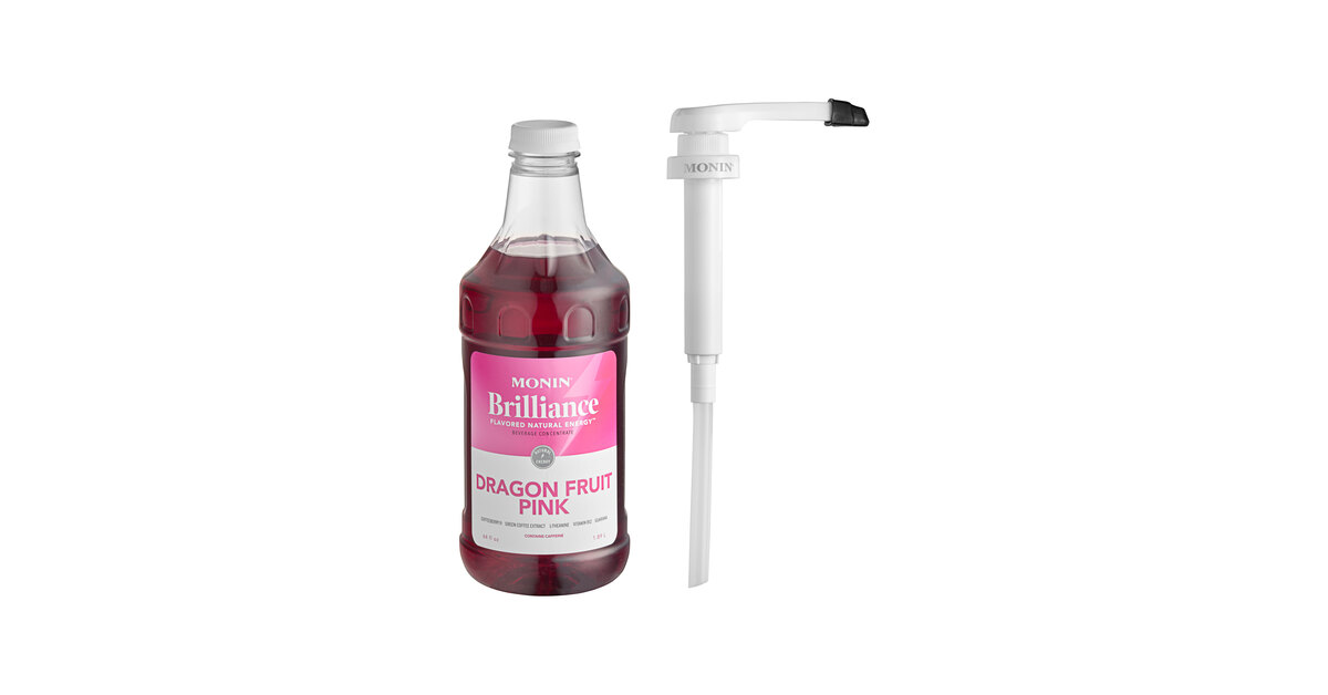 Monin Brilliance Dragon Fruit Pink Natural 5:1 Energy Concentrate