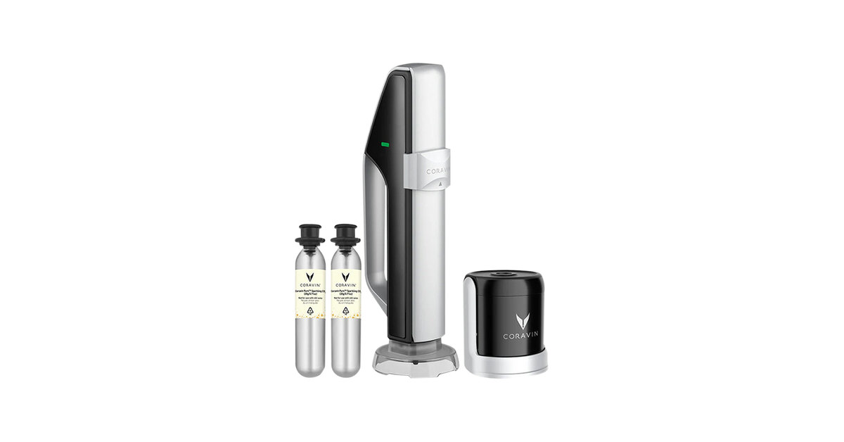 Coravin Sparkling® Silver Sparkling Wine Preservation System 112445