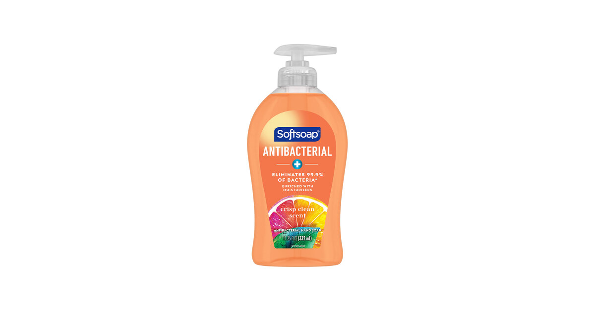 Softsoap CPC44571 11.25 oz. Crisp Clean Scent Antibacterial Liquid