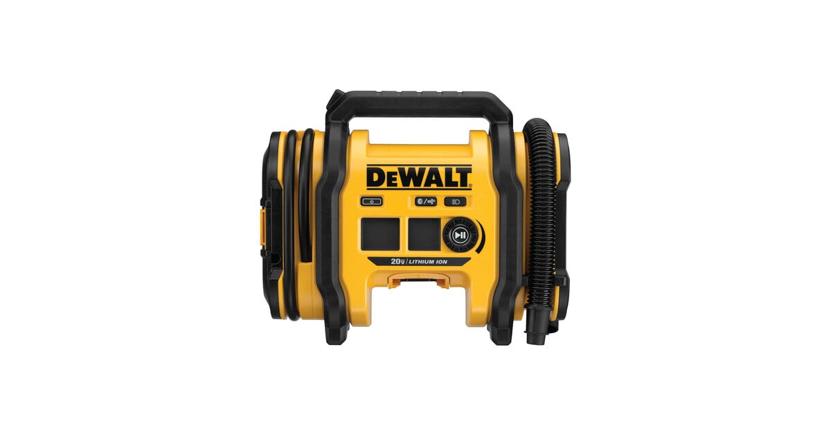 DeWalt 20V MAX Portable Tire Air Inflator with DC Power Cord and