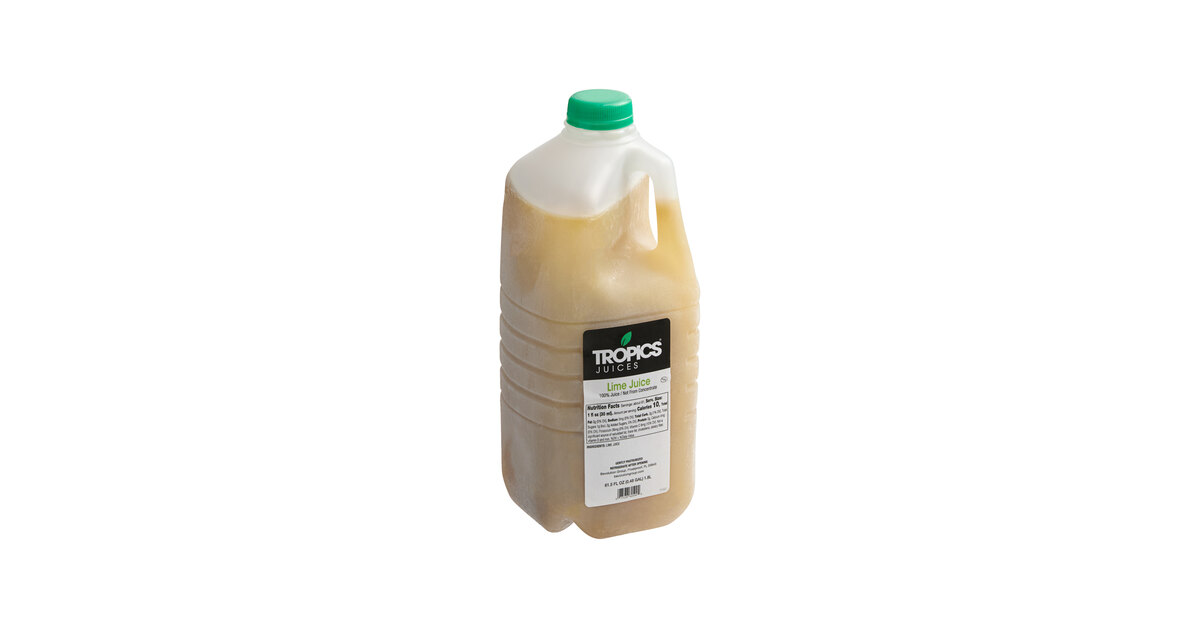 Tropics Lime Juice 61.5 fl. oz. - 6/Case