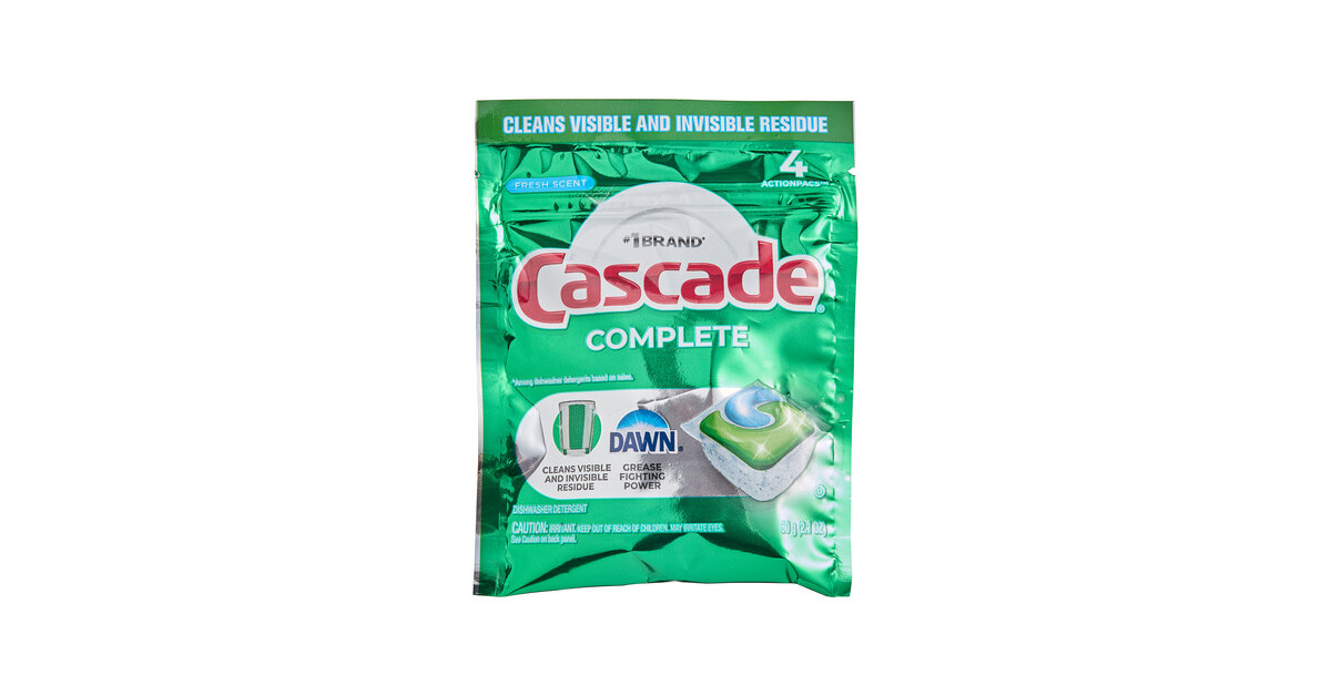 Cascade Complete ActionPacs 17626 4-Count Fresh Scent Automatic