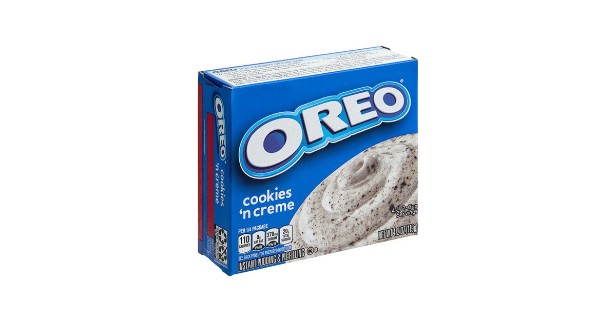 JELL-O Instant Oreo Cookies 'n Creme Pudding & Pie Filling Mix 4.2