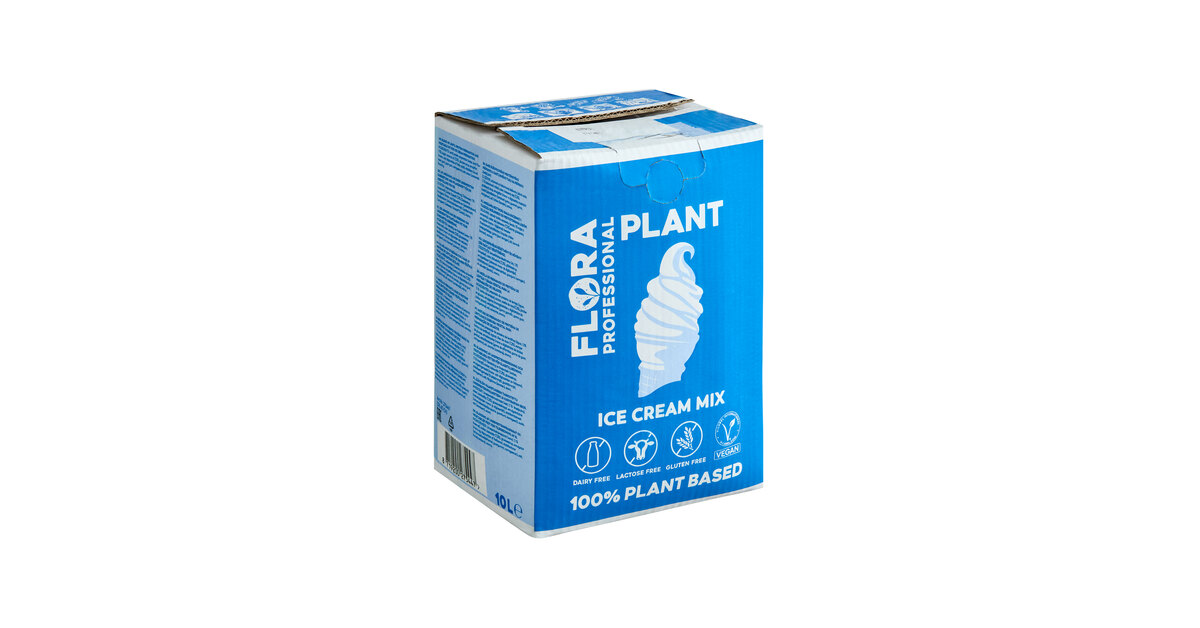 Flora Professional Dairy-Free Vegan Soft Serve Ice Cream Mix 10 Liter
