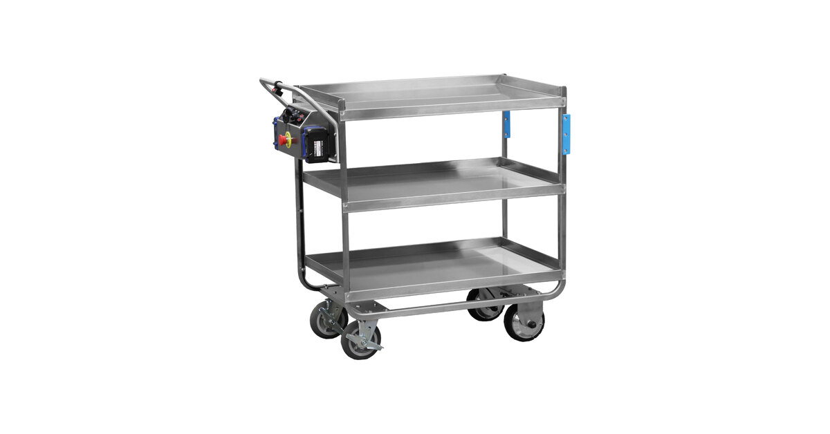 Lakeside 173670 Heavy-Duty 3-Shelf Electric Utility Cart