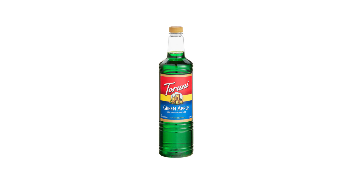Torani Green Apple Flavoring / Fruit Syrup Plastic Bottle 1