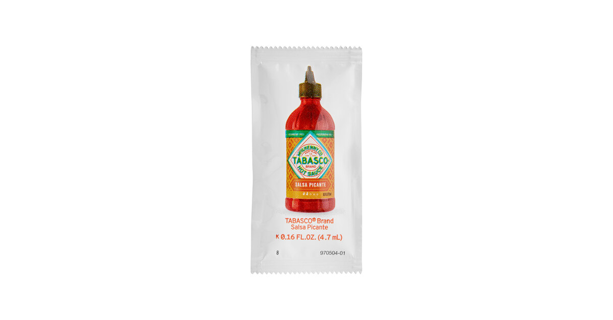 salsa tobacco TABASCO® Salsa Picante Hot Sauce Packet 0.16 fl. oz