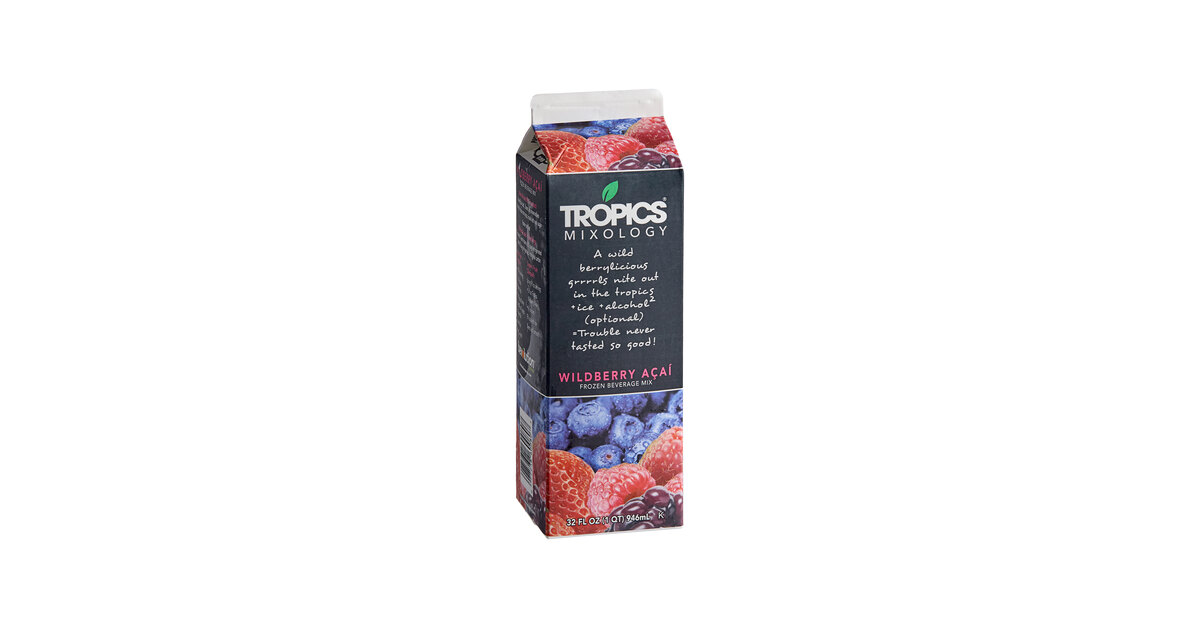 Tropics Mixology Wildberry Acai Frozen Beverage Mix 32 fl. oz
