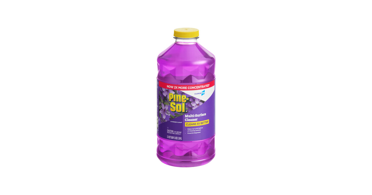 CloroxPro Pine-Sol CLO60608CT 80 oz. Lavender Scent Multi-Surface