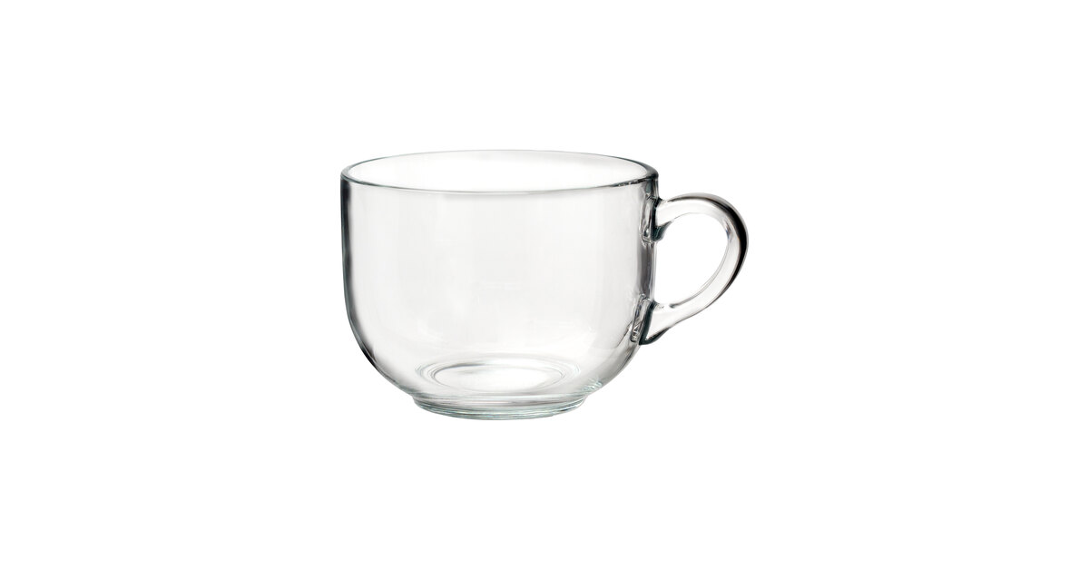 10 Strawberry Street Coffee 24 oz. Tazzotta Glass Mug - 6/Case