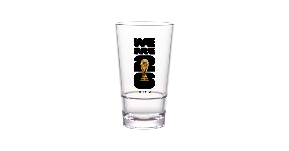 GET FIFA World Cup 2026™ 16 oz. SAN Plastic Stackable Pint Glass