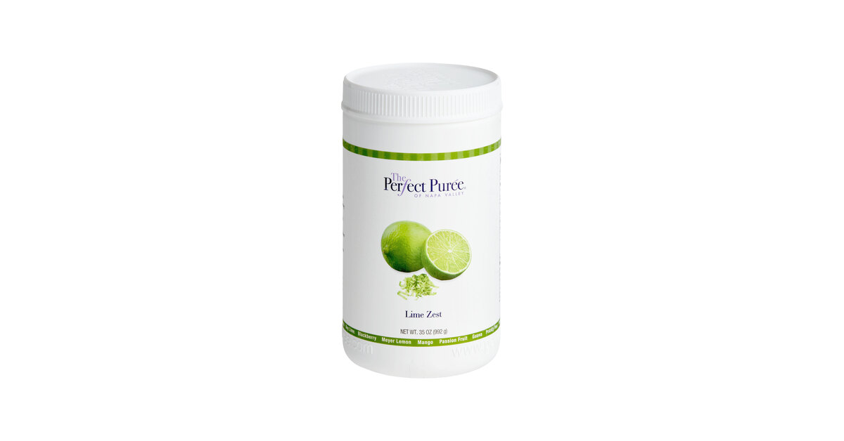 Perfect Puree Lime Zest 35 oz. - 6/Case