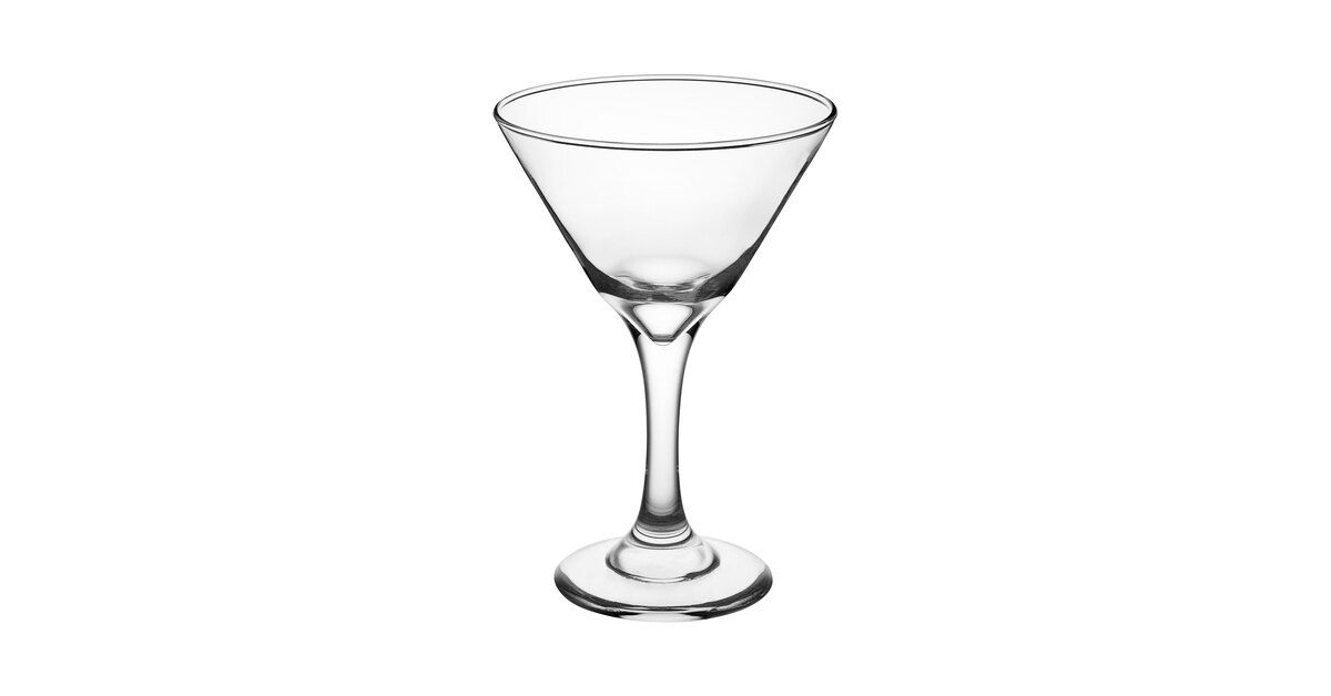 Eternal Night 8 - Piece 8oz. Glass Martini Glass Glassware Set
