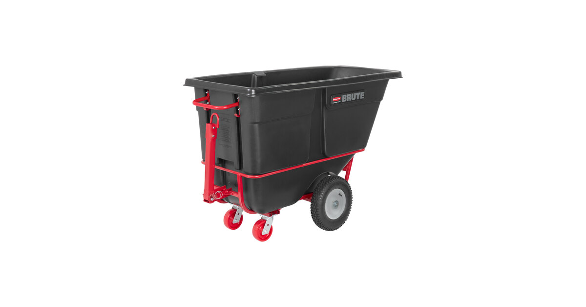TULLY  Rubbermaid® FG131641BLA BRUTE Black 1.0 Cubic Yard Towable