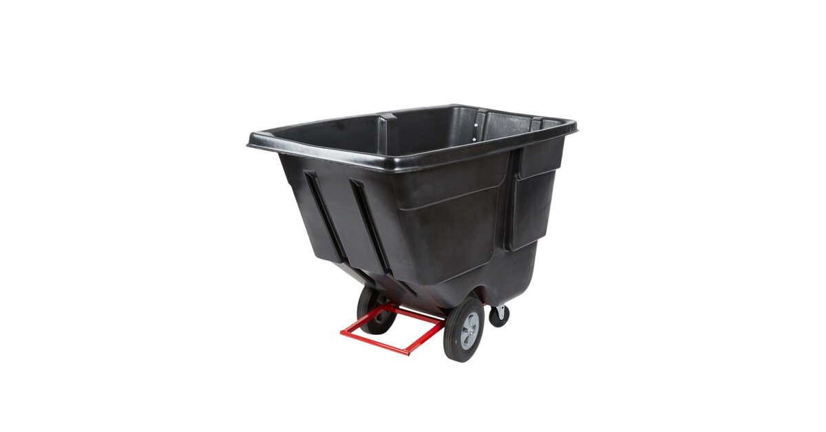 Rubbermaid® FG131400BLA Black 1.0 Cubic Yard Tilt Truck / Trash