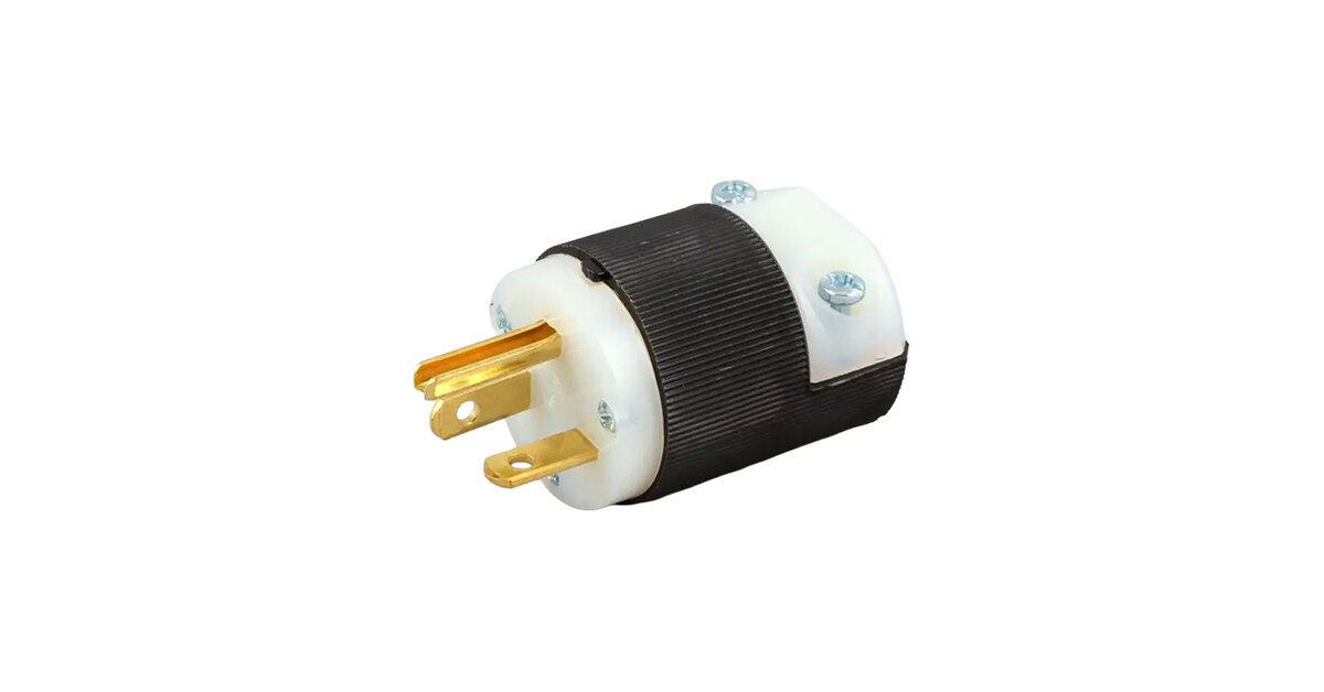 Hubbell Wiring 5466C Plug Straight Nema 6-20P 250V